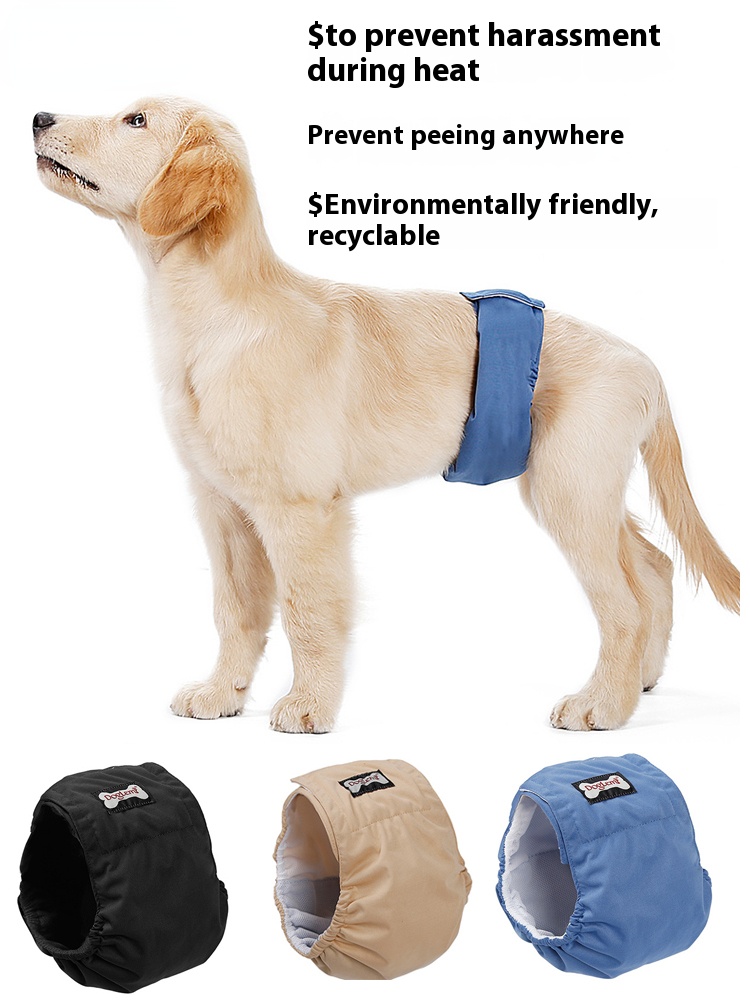 Adjustable & Anti-harassment Male Dog Bellyband | Absorbent Diaper Belt