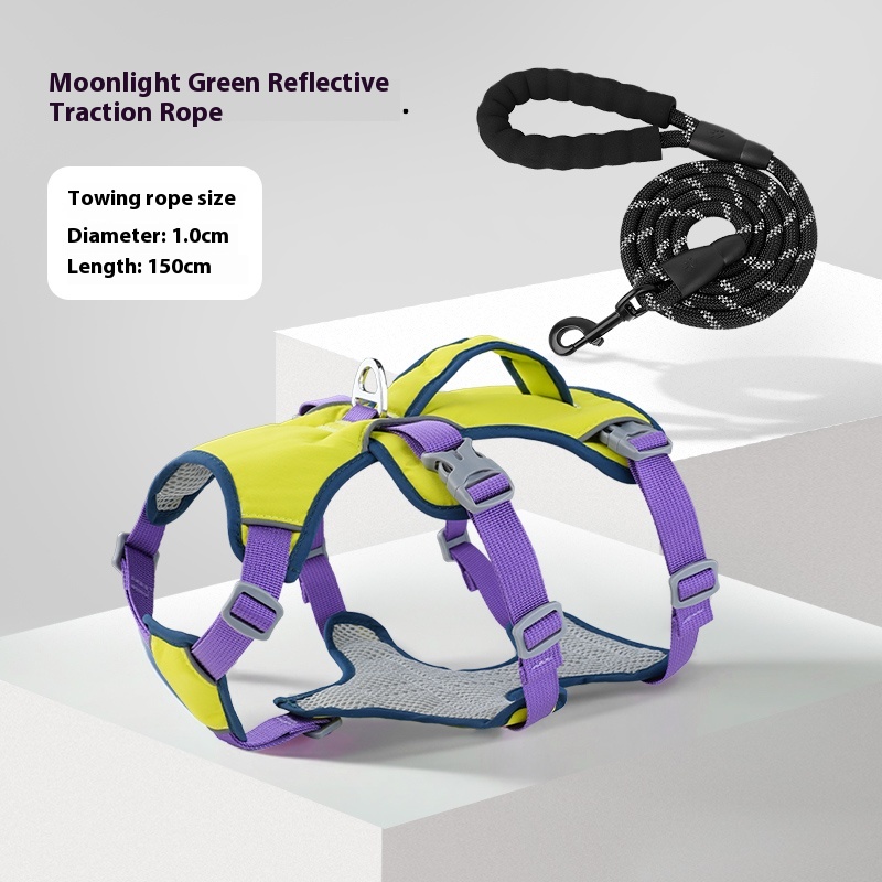 Lifting dog breast strap vest-style medium-sized dog Corgi and Shiba Inu small dog teddy dog leash anti breaking loose