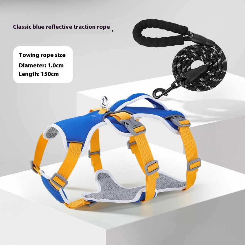 Lifting dog breast strap vest-style medium-sized dog Corgi and Shiba Inu small dog teddy dog leash anti breaking loose