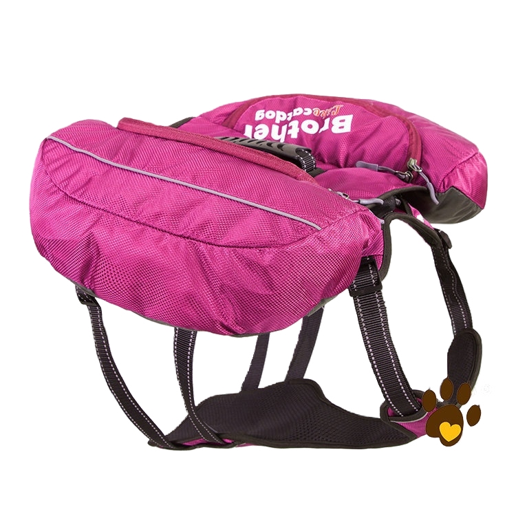 Pet dog outing schoolbag snack portable dog backpack medium large dog hand holding rope chest strap