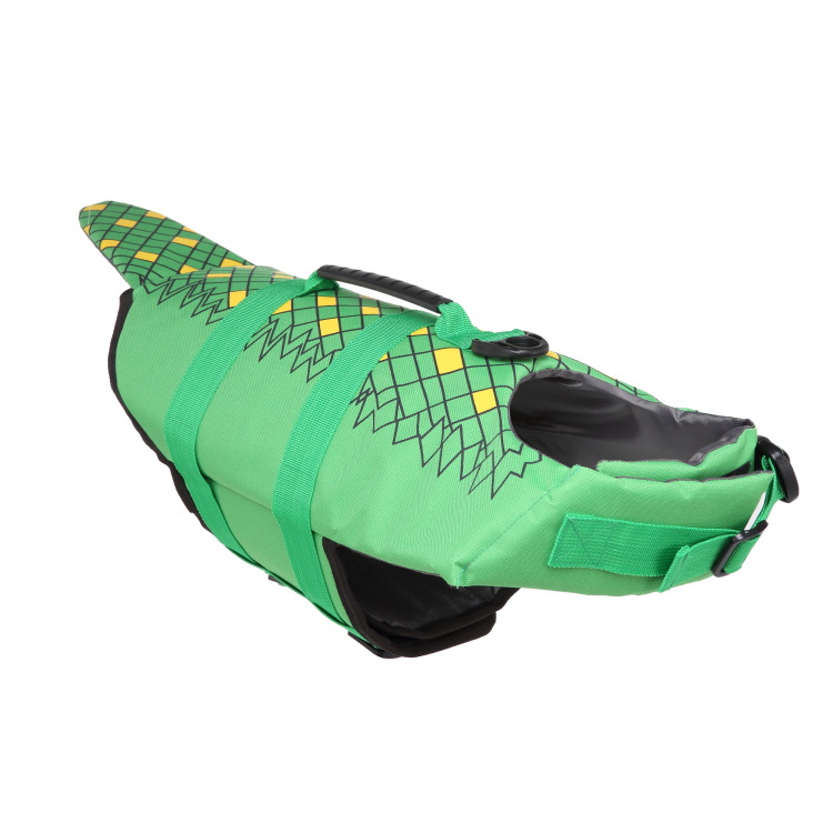 Cartoon Fishtail Dog Life Jacket | Anti-Drowning Vest for Medium and Large Dogs