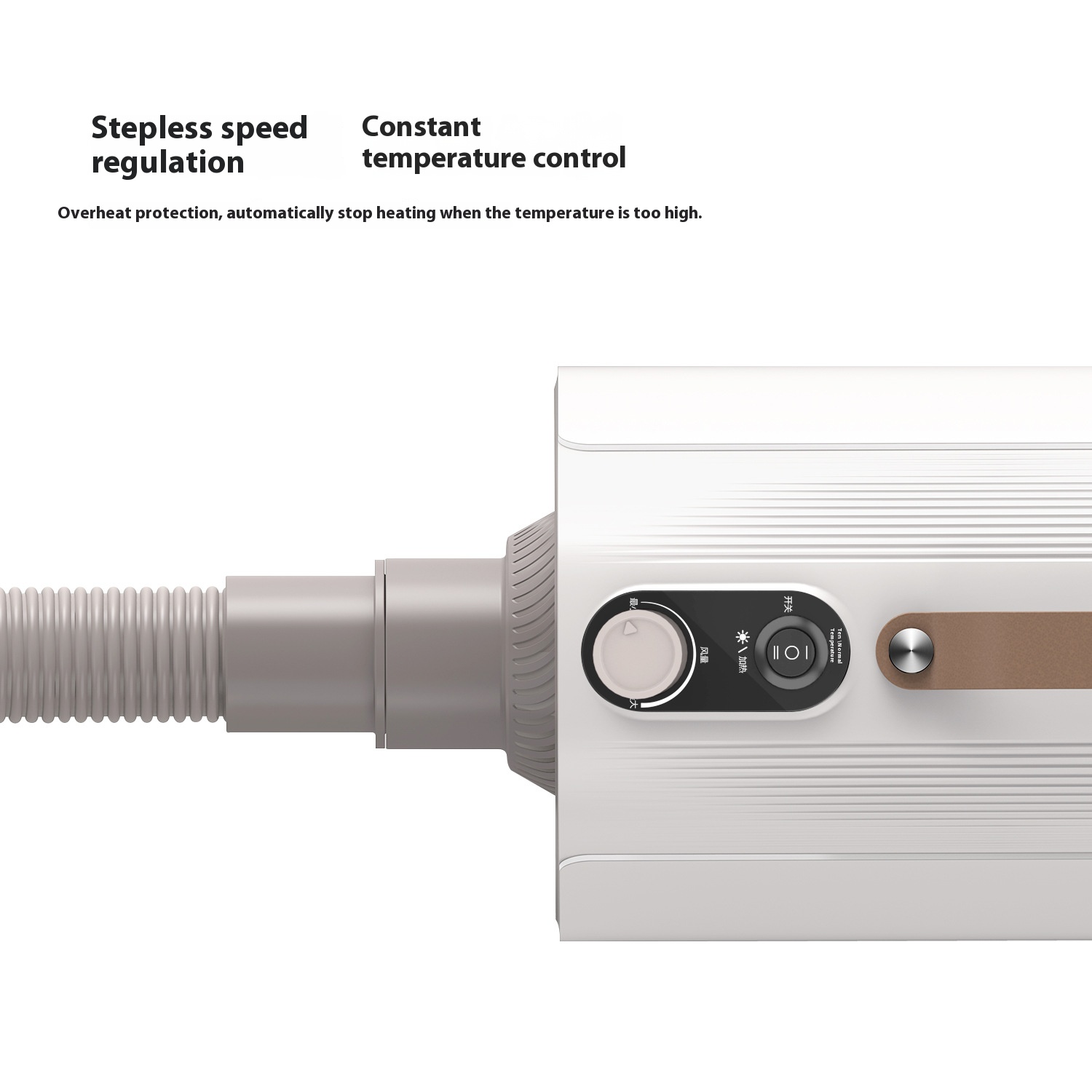 Pet water dispenser dogs and cats household high-power mute design push-button dog hair dryer