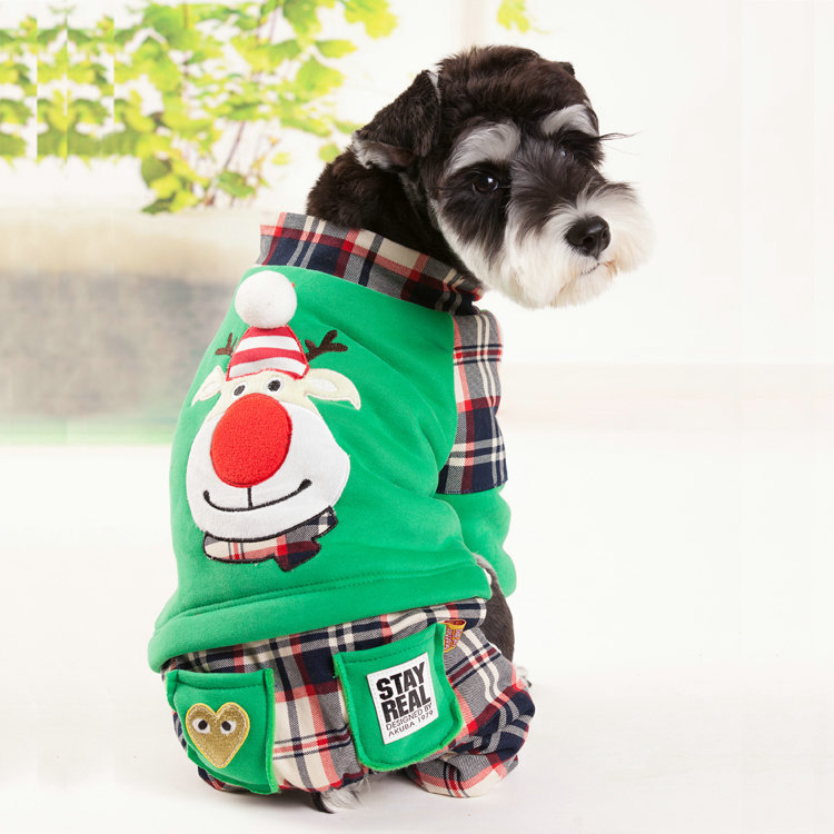 Warm Four-Legged Dog Sweater for Small Breeds | Teddy & Bichon Winter Clothes