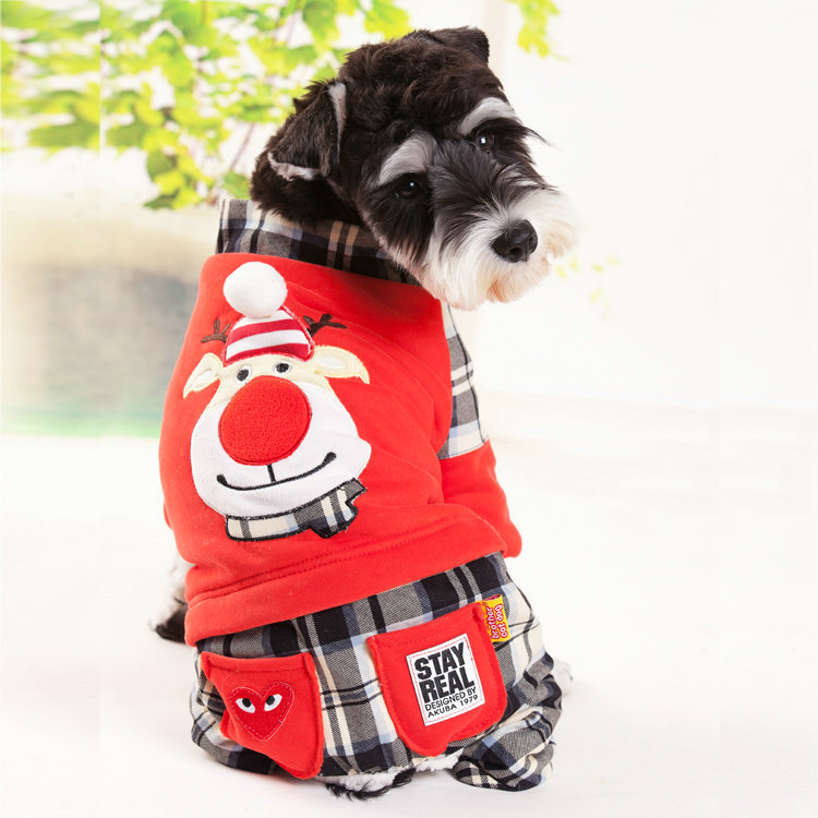 Warm Four-Legged Dog Sweater for Small Breeds | Teddy & Bichon Winter Clothes