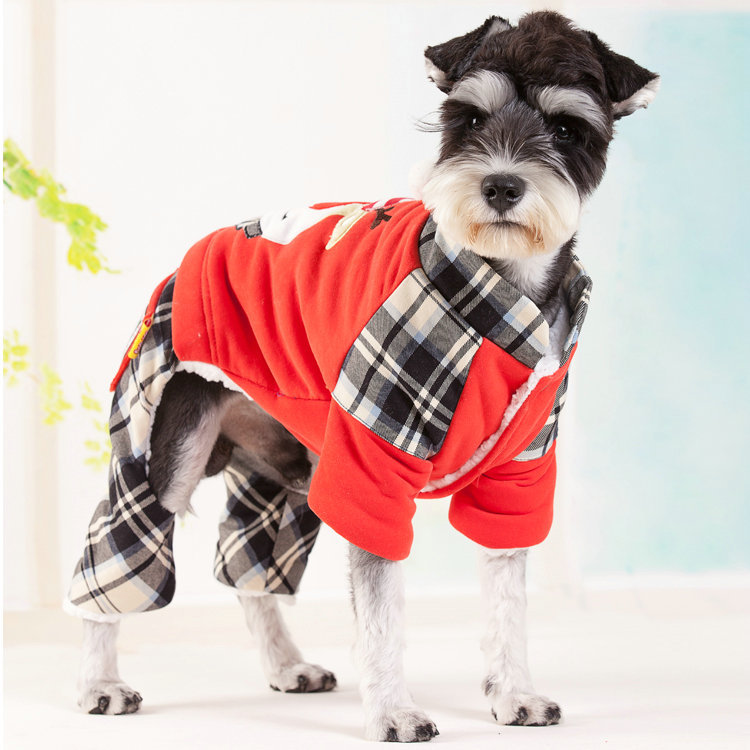 Warm Four-Legged Dog Sweater for Small Breeds | Teddy & Bichon Winter Clothes