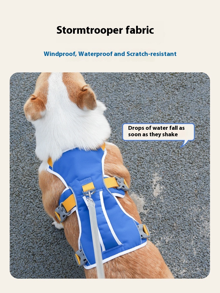 Lifting dog breast strap vest-style medium-sized dog Corgi and Shiba Inu small dog teddy dog leash anti breaking loose