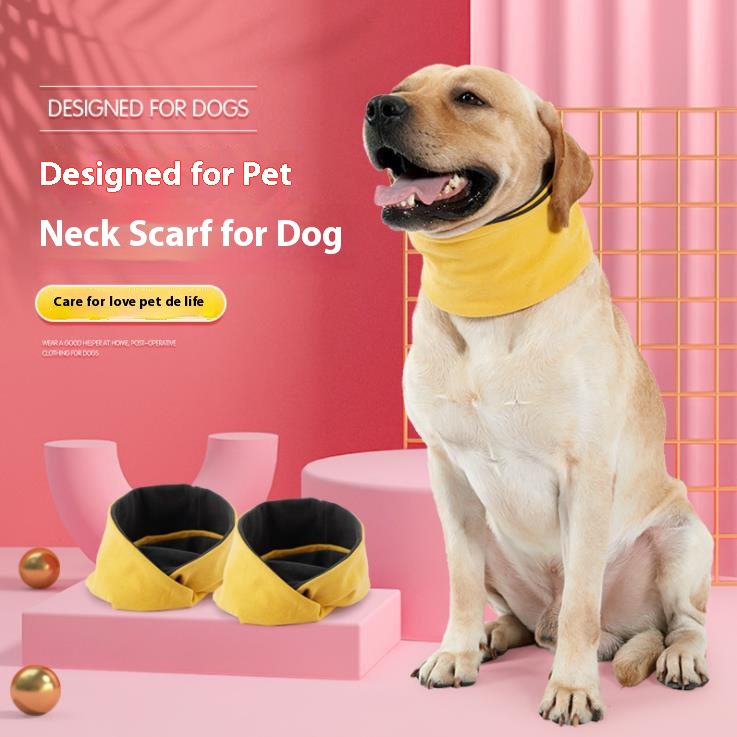 Pet neck protection scarf golden retriever Teddy Lingti China canines whippets autumn and winter warm windproof border collie scarf