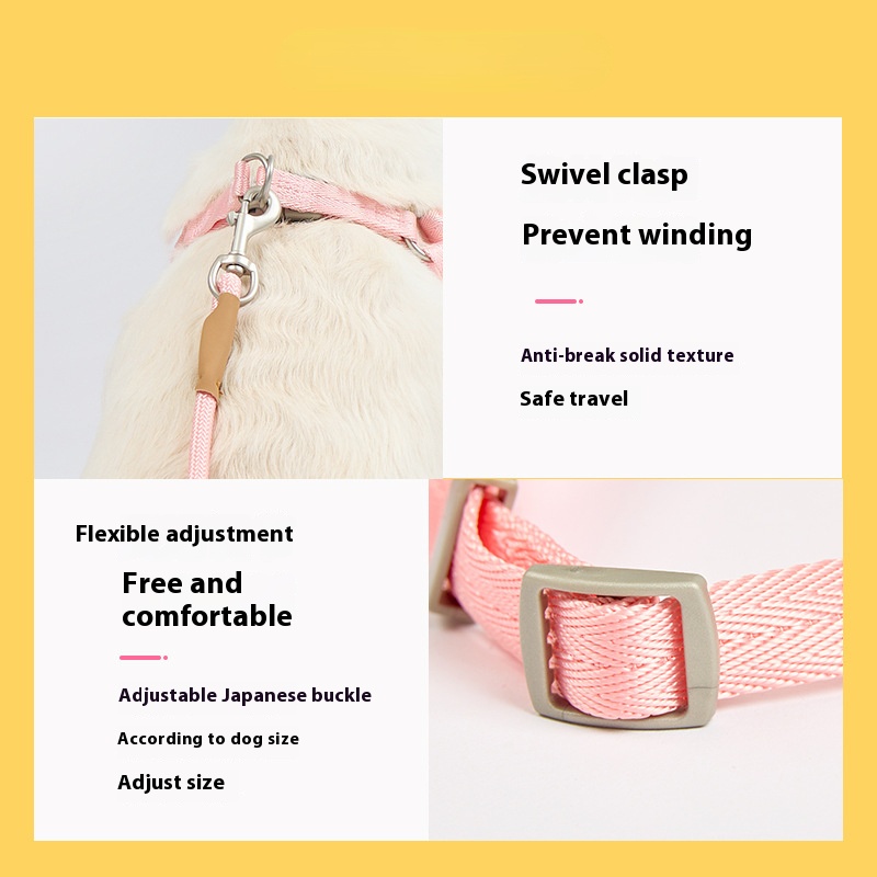 Dog hand holding rope dog leash dog chest vest strap small, medium and large dogs dog leash pet