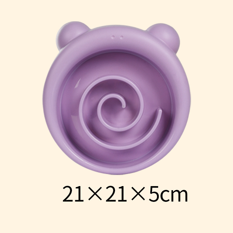 New pet slow feeding bowl non-slip anti-tumble dog anti-choke food basin super large capacity feeder Pet Bowl