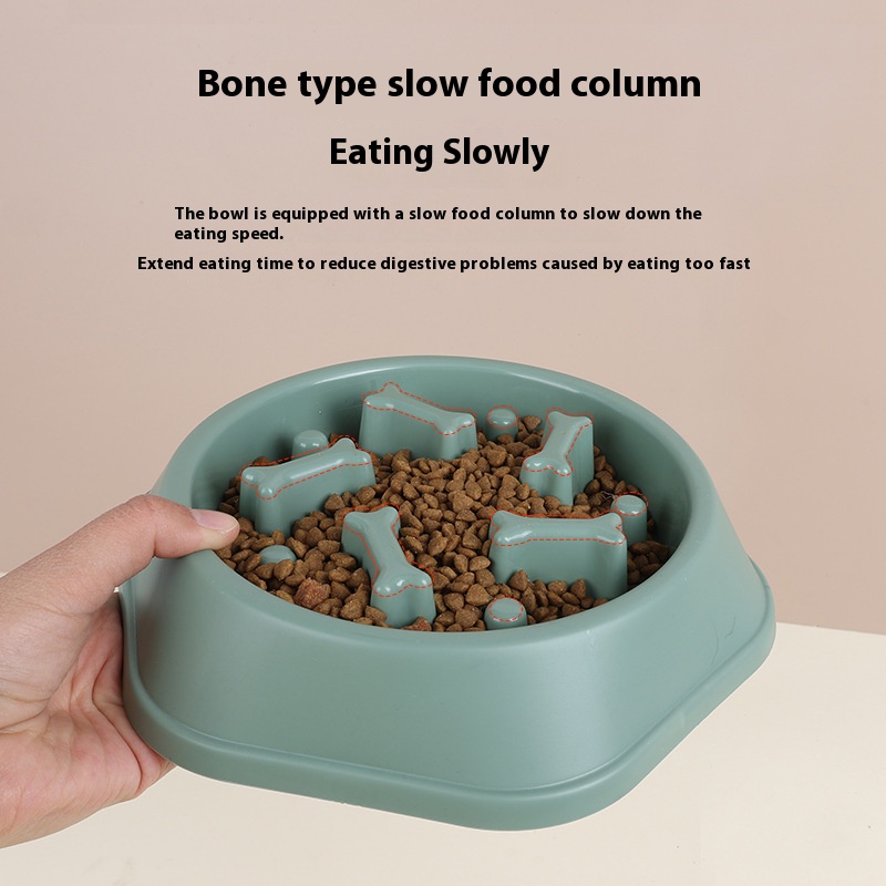 Pet Bowl slow down Food Bowl feeder anti-choke slow feeding bowl food bowl color practical dog bowl pet supplies small size dog tableware