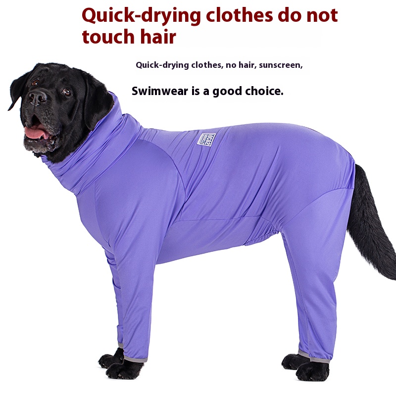 Big Dog thin summer clothing cool clothes anti-lint labrador golden retriever medium large dog pet bellyband four-legged sun protection