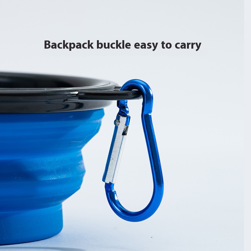 Candy foldable bowl out feeding drinking bowl dog/cat bowl portable hanging backpack Pet Bowl