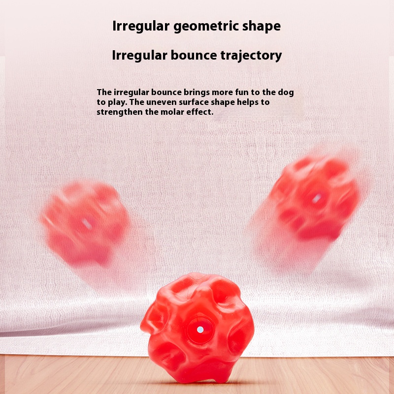Pet Toy TPU food dropping ball puzzle food filling ball bite-resistant irregular elastic leakage food feeder funny dog bite ball