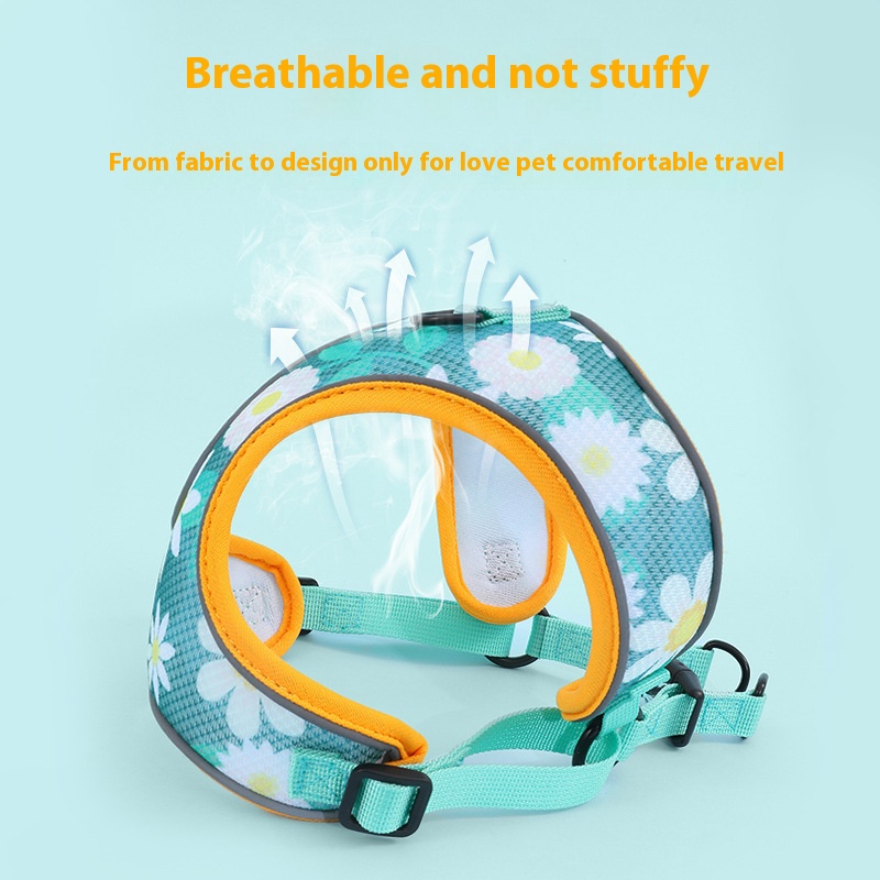 Pet hand holding rope vest dog hand holding rope reflective explosion-proof dog leash pet strap pet supplies