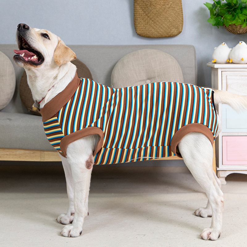 Big dog clothes autumn and winter fleece-lined thickened golden retriever bellyband vest warm prevent catching cold female canine all-inclusive belly post-operation clothes