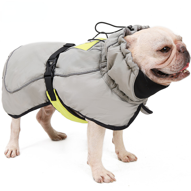 Pet autumn and winter thermal quilted thick jacket outdoor waterproof dog clothes jacket vest pet clothes