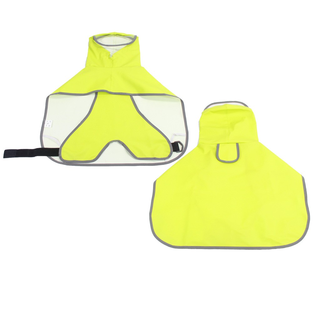 Reflective Waterproof Dog Raincoat | All-Inclusive Bellyband Pet Poncho | Medium to Large Dogs