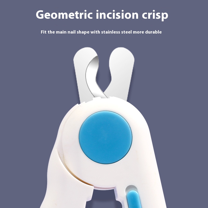 Pet daily necessities cat and dog nail piercing device pet LED nail scissor set cat cleaning and beauty tools