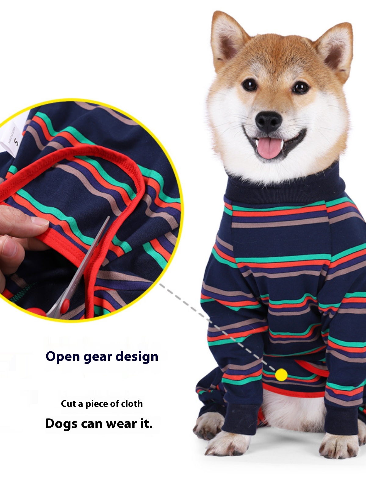 Breathable dog nightwear for medium to large dogs