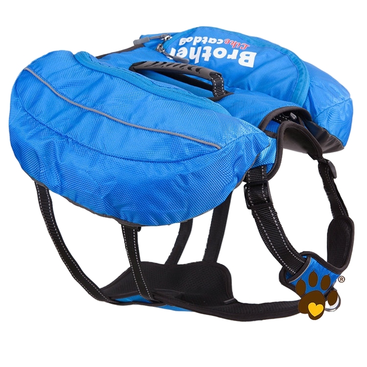 Pet dog outing schoolbag snack portable dog backpack medium large dog hand holding rope chest strap