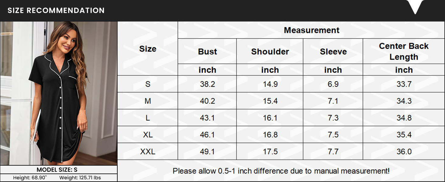 button down night gowns for women