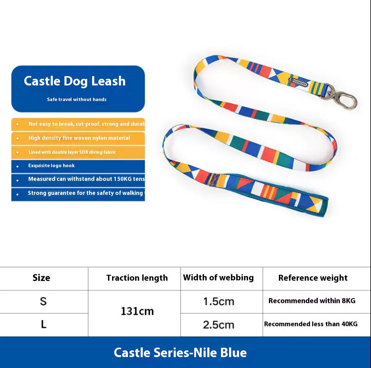 Castle vest dog hand holding rope small dog chest strap anti breaking loose puppy dog leash