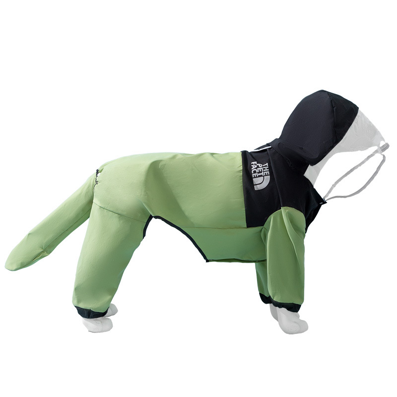 All-Inclusive Waterproof Dog Raincoat with Hood | Full-Body Rain Jacket for Large Breeds | Labrador, Golden Retriever