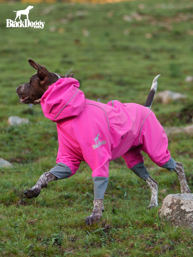 BlackDoggy rock warm hard shell four-leg outdoor shell jacket waterproof dog clothes autumn and winter 24 new