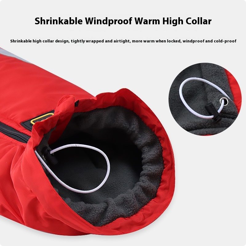 Dog clothes autumn and winter clothing border collie Labrador polar fleece thick warm cotton-padded jacket medium large dog winter winter