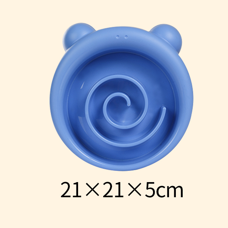 New pet slow feeding bowl non-slip anti-tumble dog anti-choke food basin super large capacity feeder Pet Bowl