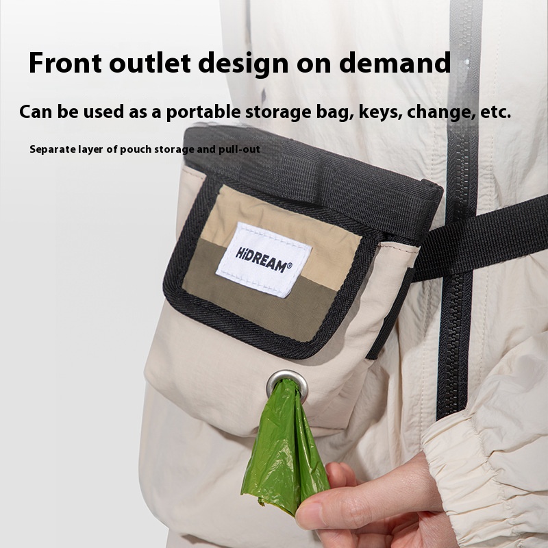 Pet portable bag compact pet snack bag dog training waist bag