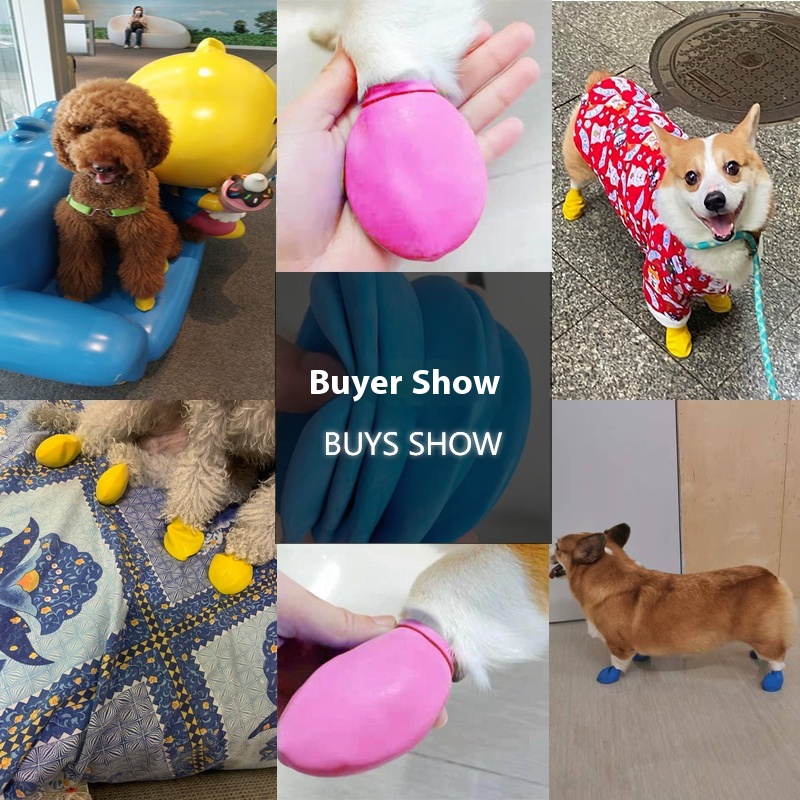 Dog shoes waterproof anti-fall rain shoes balloon shoes footwear suitable for small, medium and large dogs