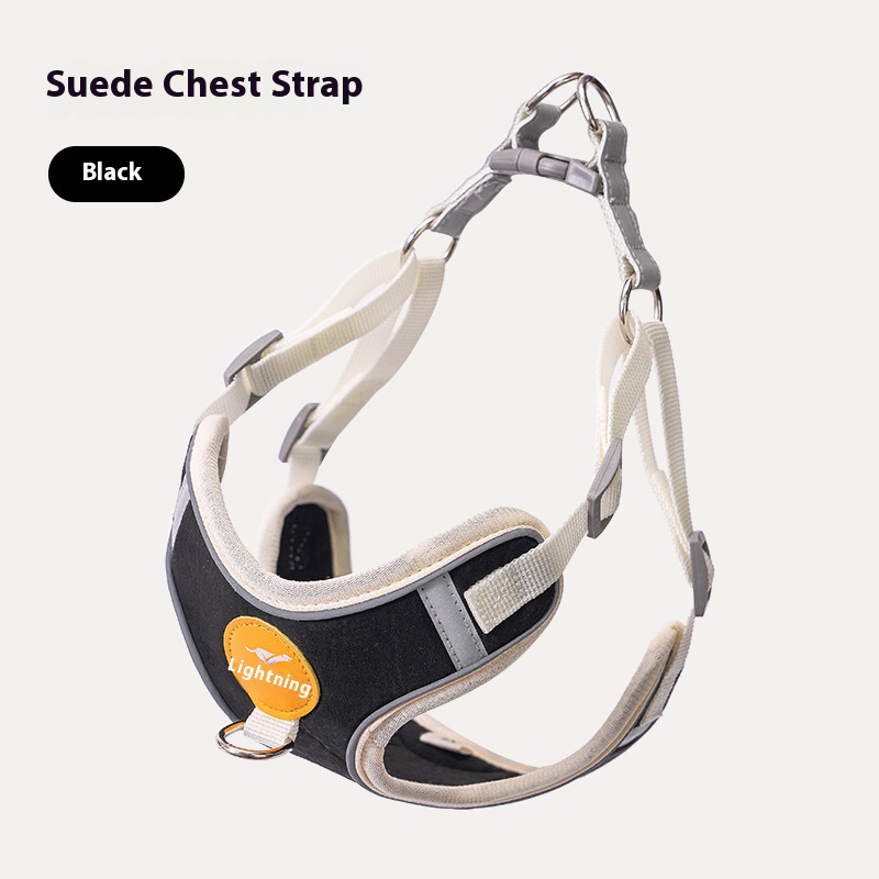 Dog hand holding rope pet's chest-back with pet's chest-back dog breast strap reflective dog leash chest strap one piece dropshipping