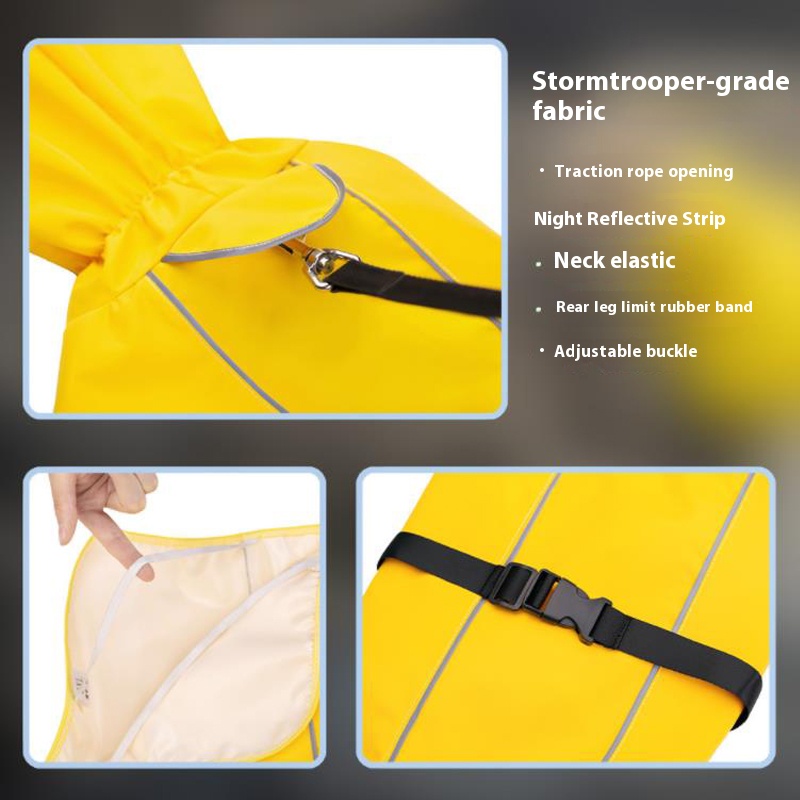 Waterproof Dog Raincoat with Hood | Large & Medium Sizes | Outdoor Poncho for Labrador, Golden Retriever, Corgi