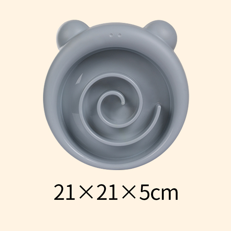 New pet slow feeding bowl non-slip anti-tumble dog anti-choke food basin super large capacity feeder Pet Bowl