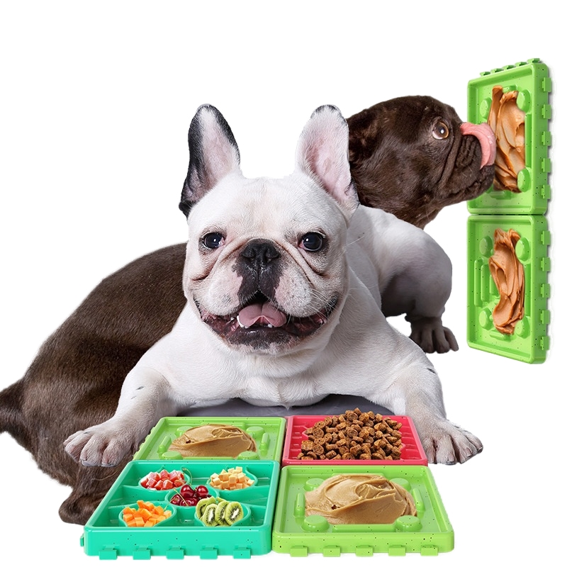 Licking plate slow food mat anti-choke dog basin foldable dog bowl