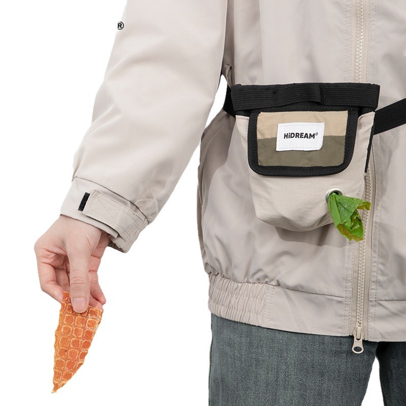 Pet portable bag compact pet snack bag dog training waist bag