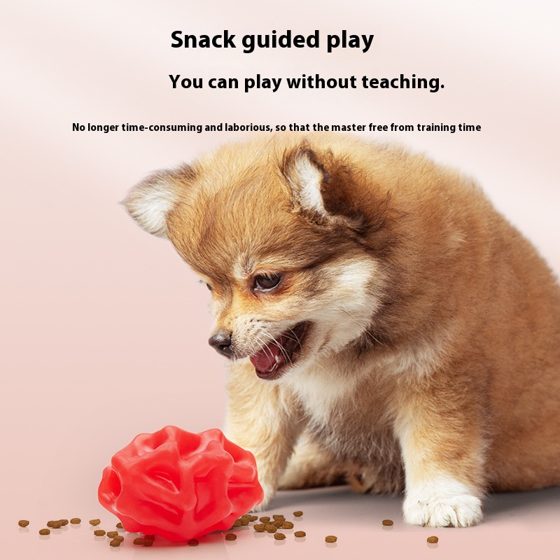 Pet Toy TPU food dropping ball puzzle food filling ball bite-resistant irregular elastic leakage food feeder funny dog bite ball