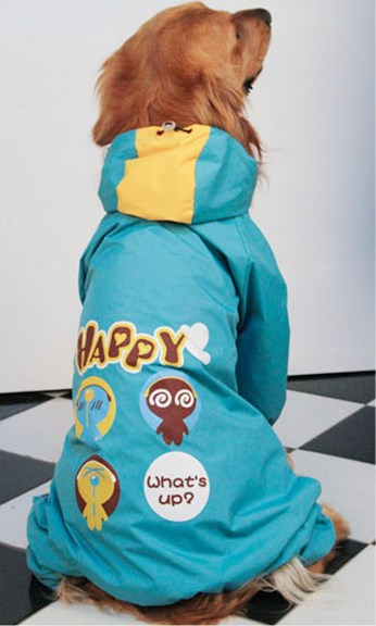 Lovinpet Four-Leg Dog Raincoat - Cartoon Shell Jacket for Large, Medium, and Small Dogs
