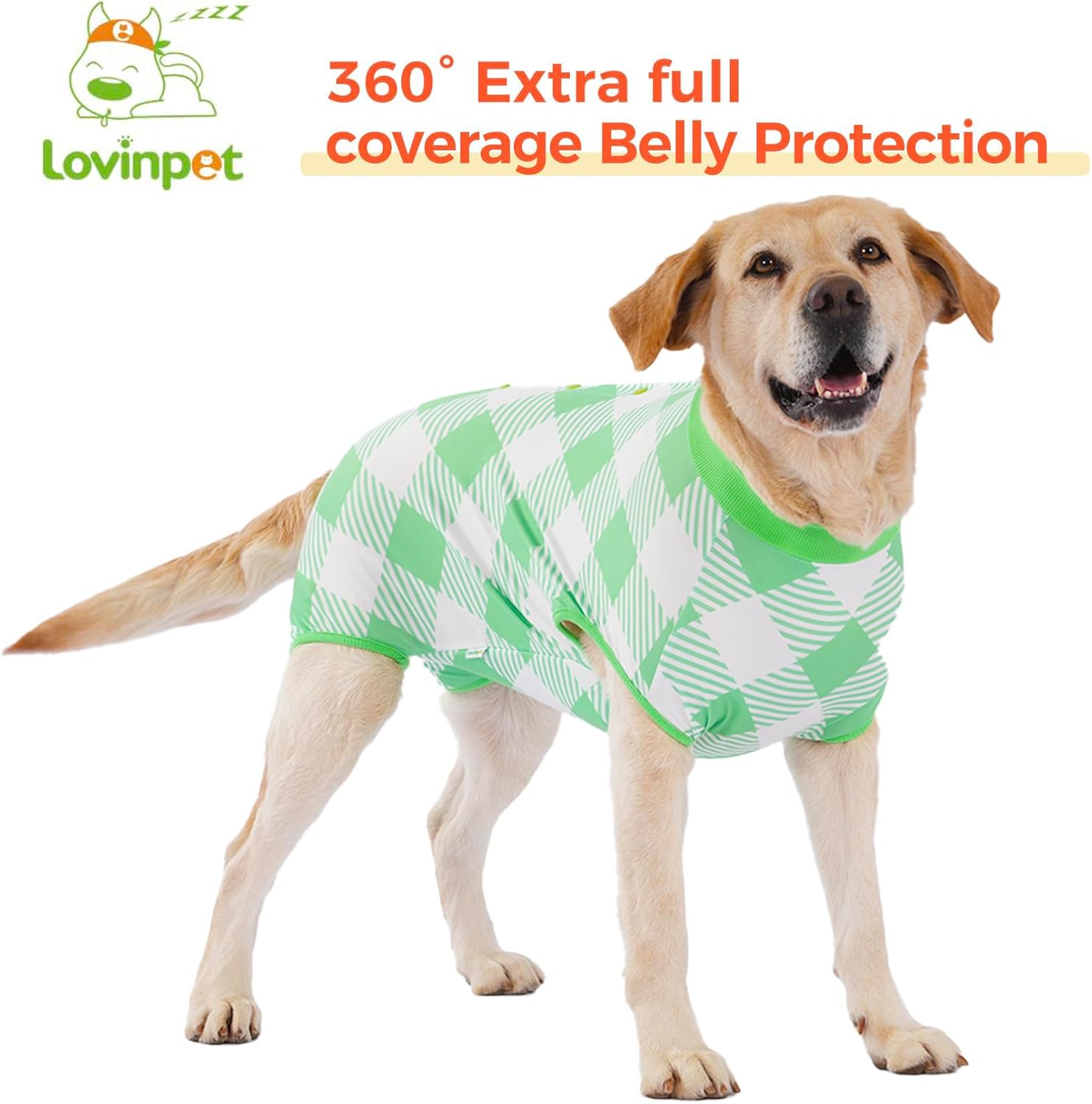 Green Plaid Dog Bodysuit