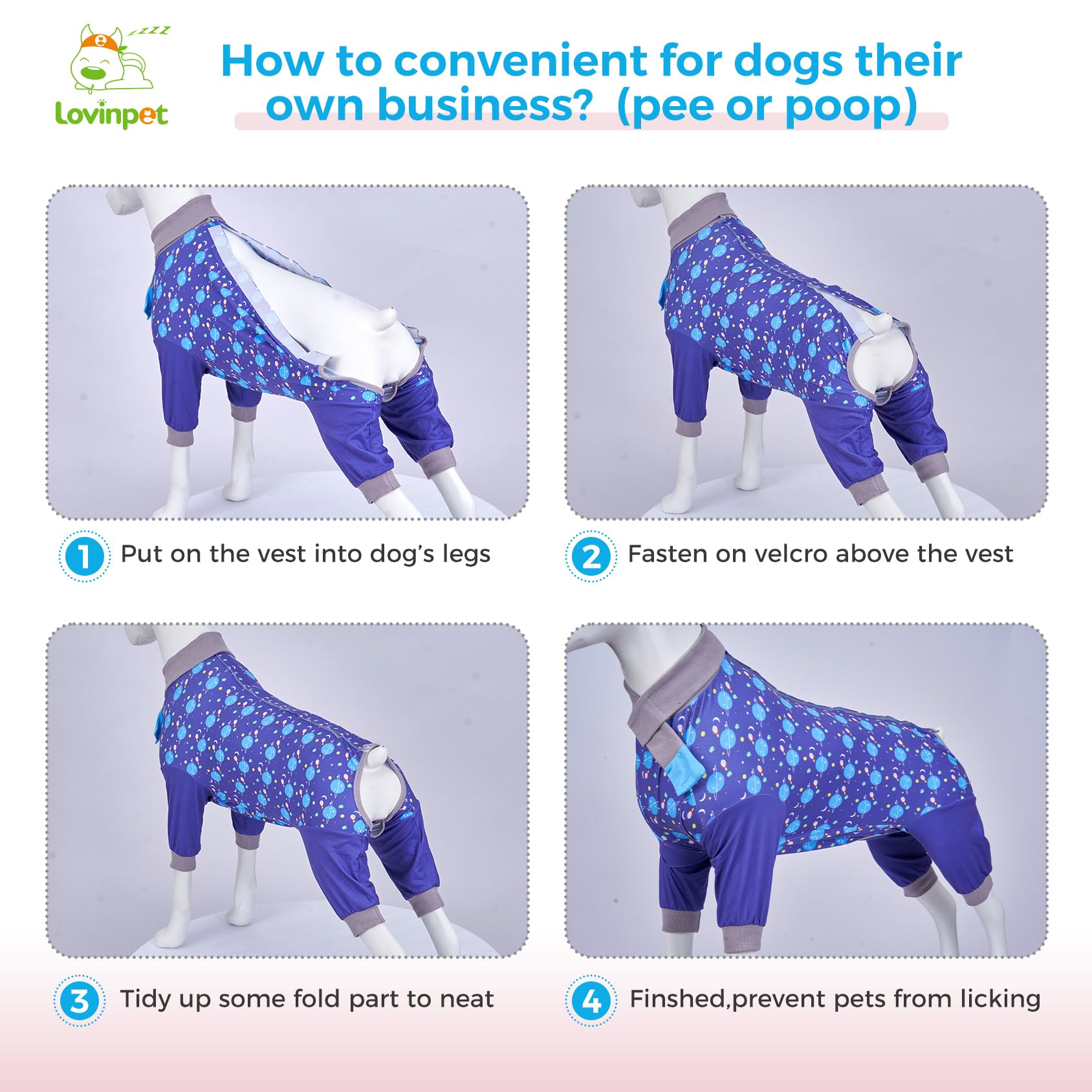 全長80cm！Sweety いぬ XXL サイズ Wild Animal Print Dog Surgery Recovery Suit | LovinPet