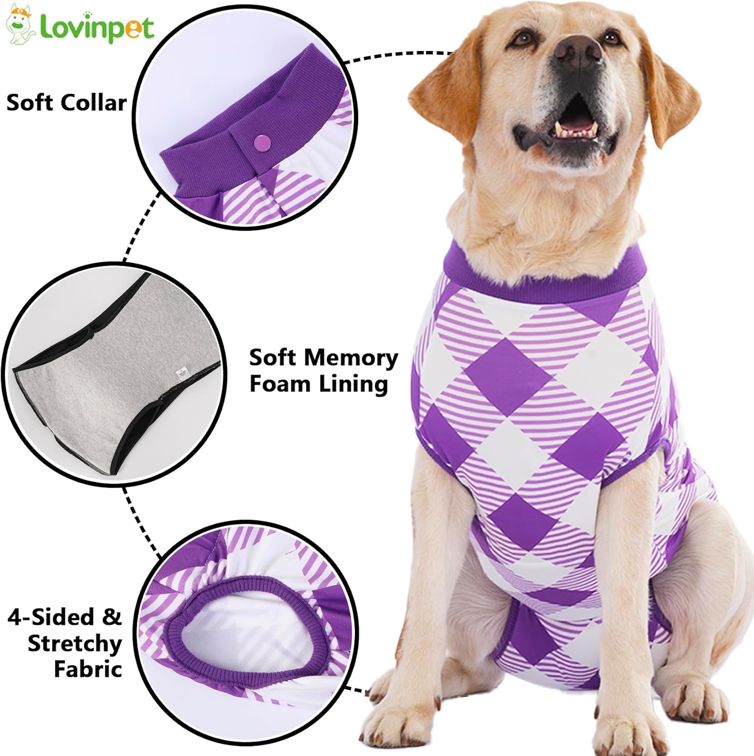 Green Plaid Dog Bodysuit