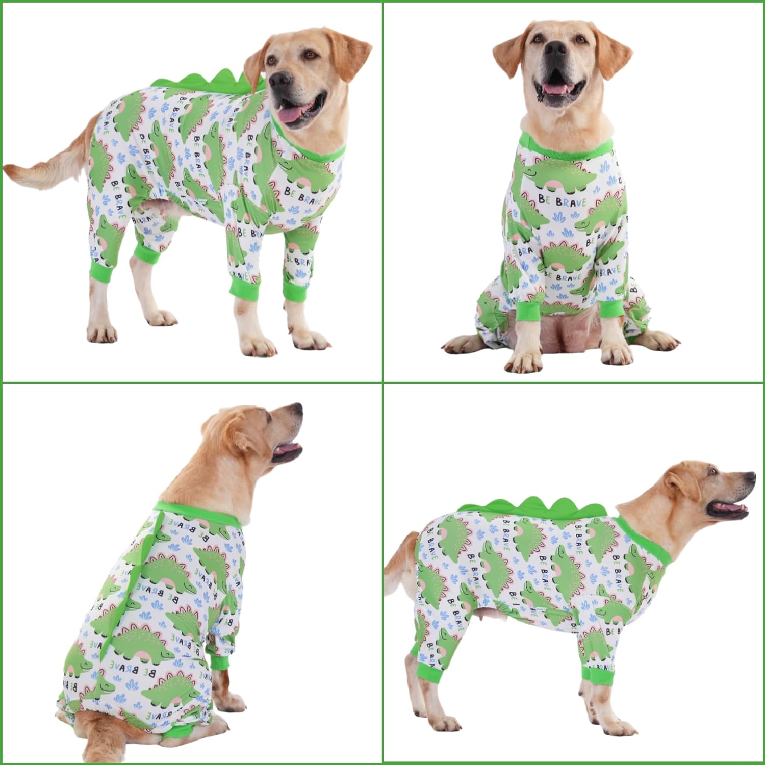 LovinPet Large Dog Pajamas, Four-Leg Stretch Onesie Bodysuit