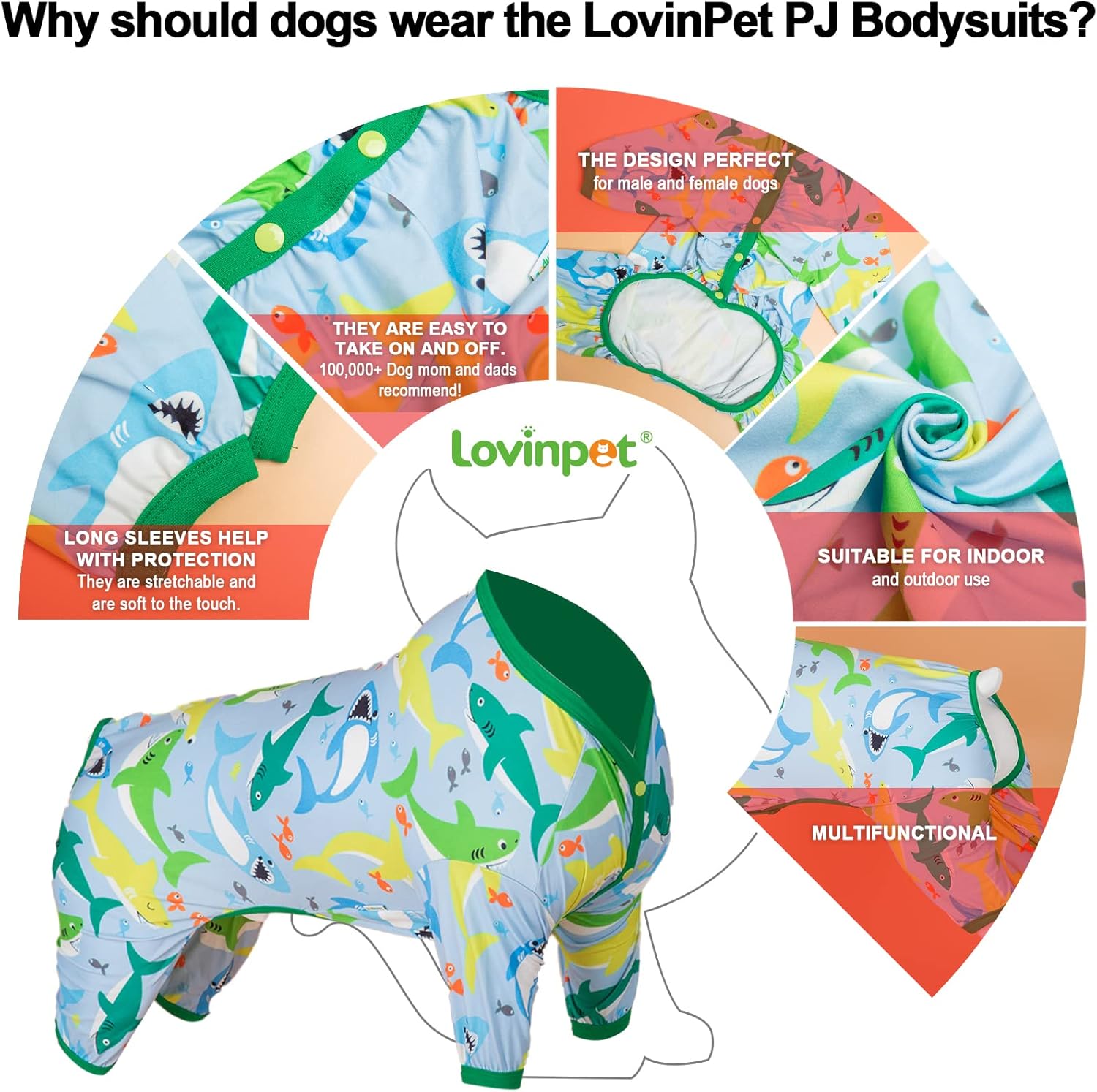 Big Bites Turquoise Print Dog Onesie