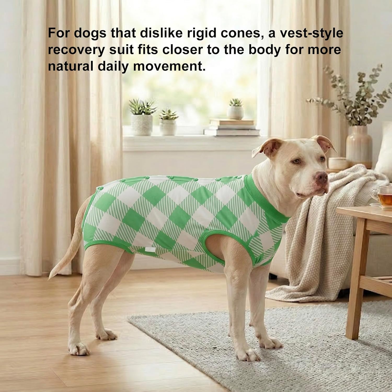 Green Plaid Dog Bodysuit