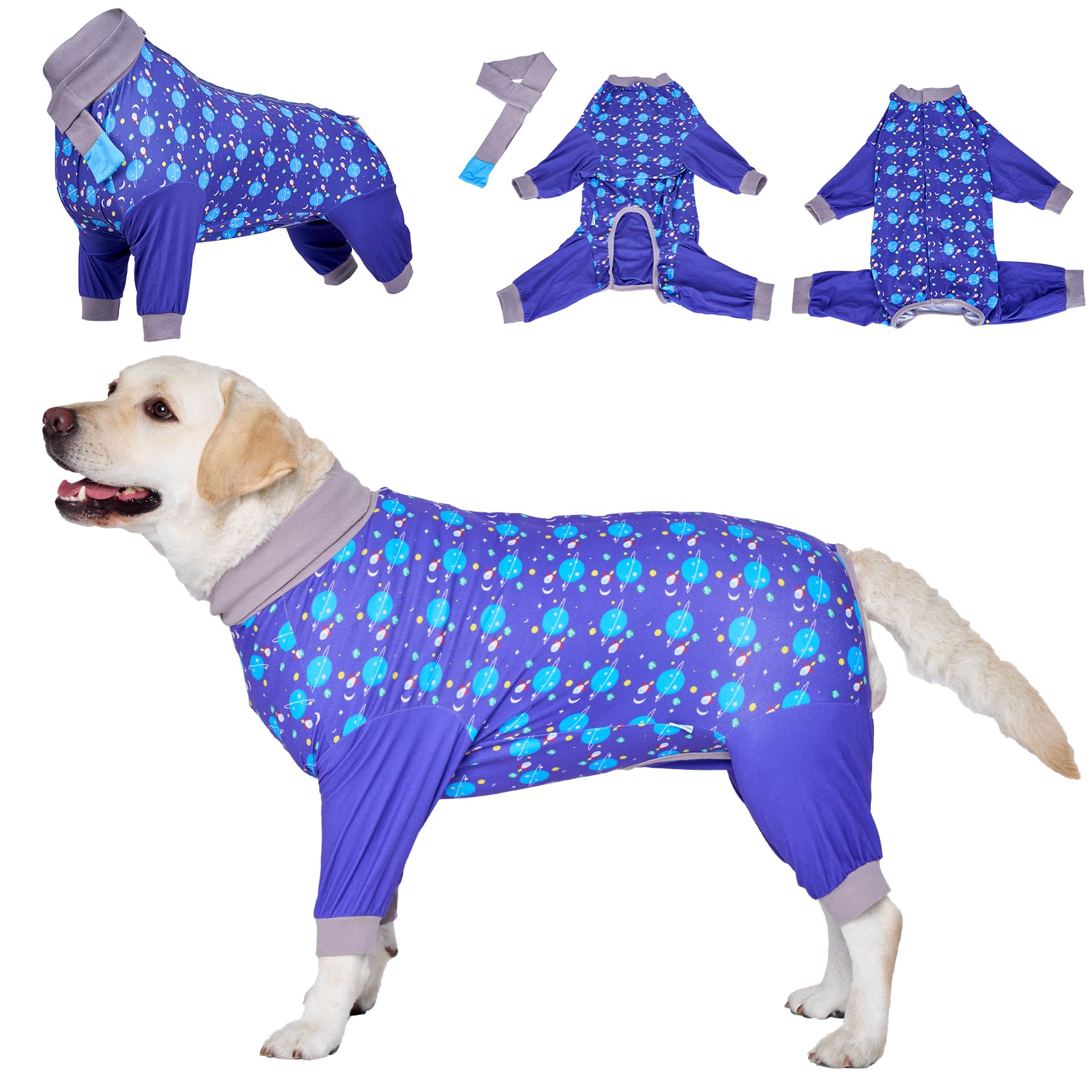 LovinPet Best Seller | Large Dog Recovery Suit - Full Coverage Post-Surgery Onesie