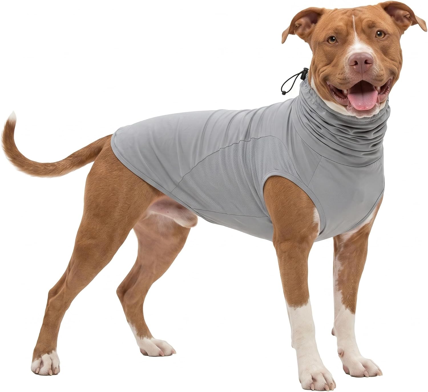 LovinPet Dog Sun Shirt, Sleeveless High Neck Cooling Sun Coverage-Yellow