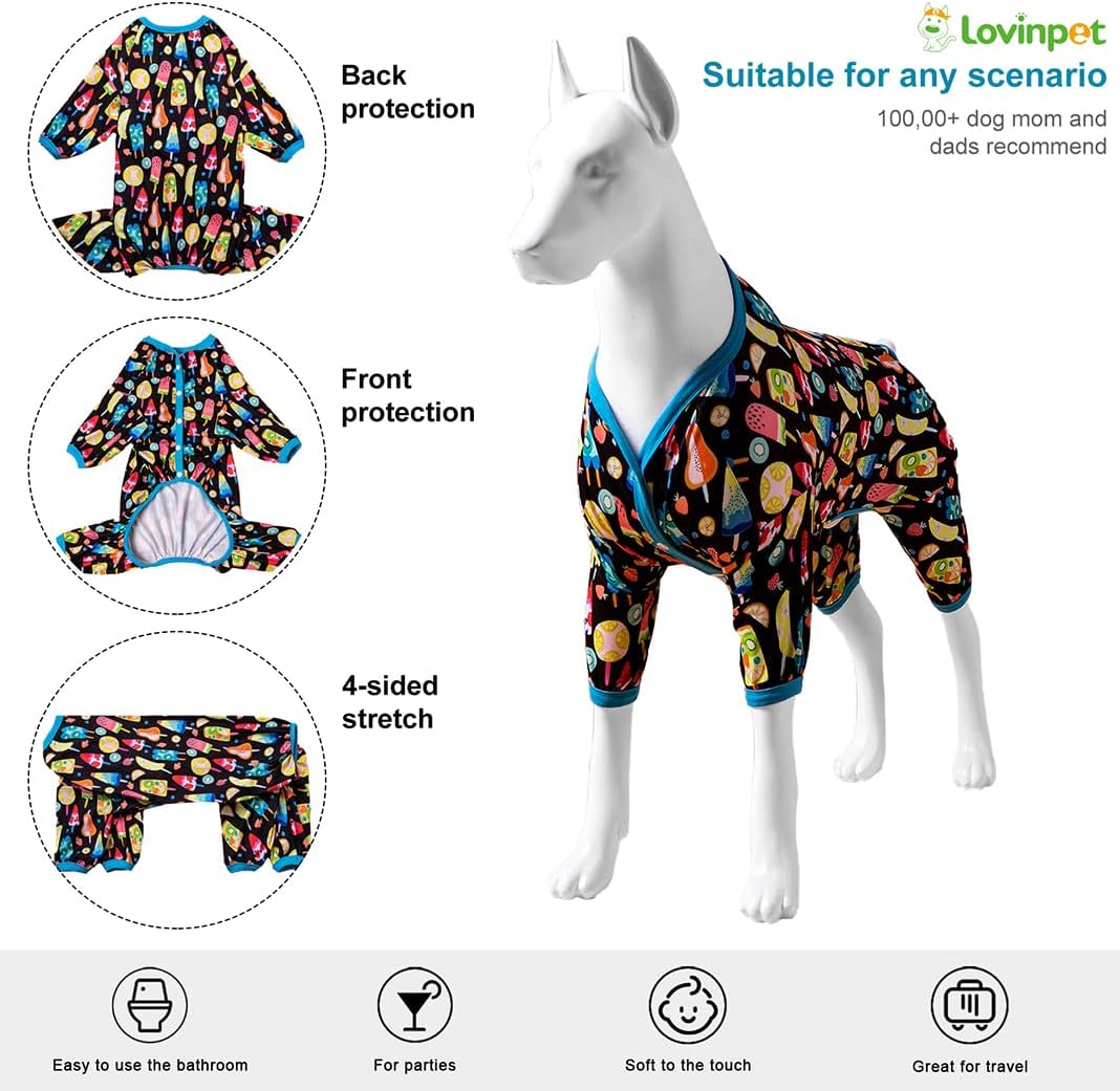 Fruit Popsicle Print Dog Onesie