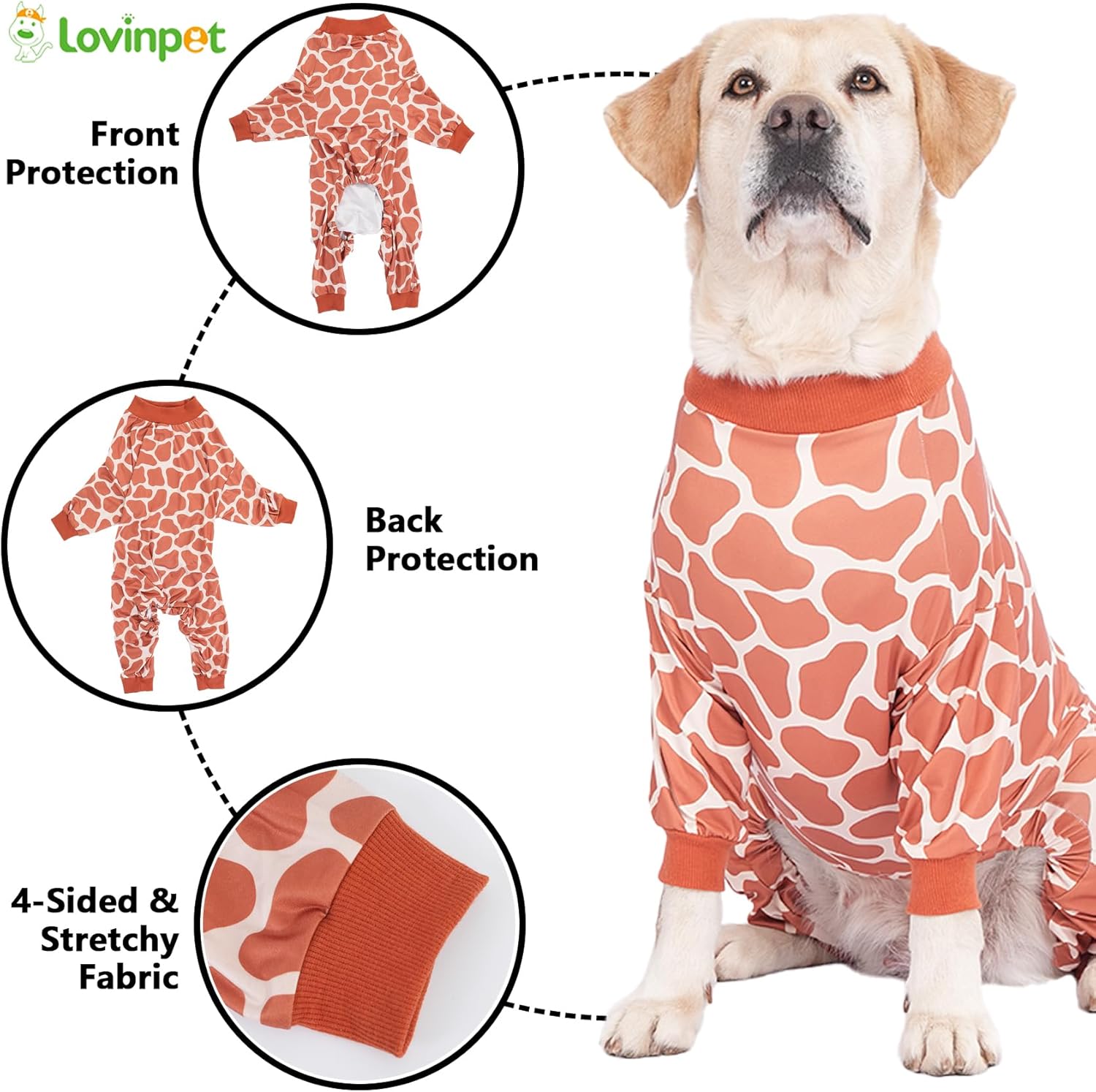 Black & White Animal Print Dog Pajamas