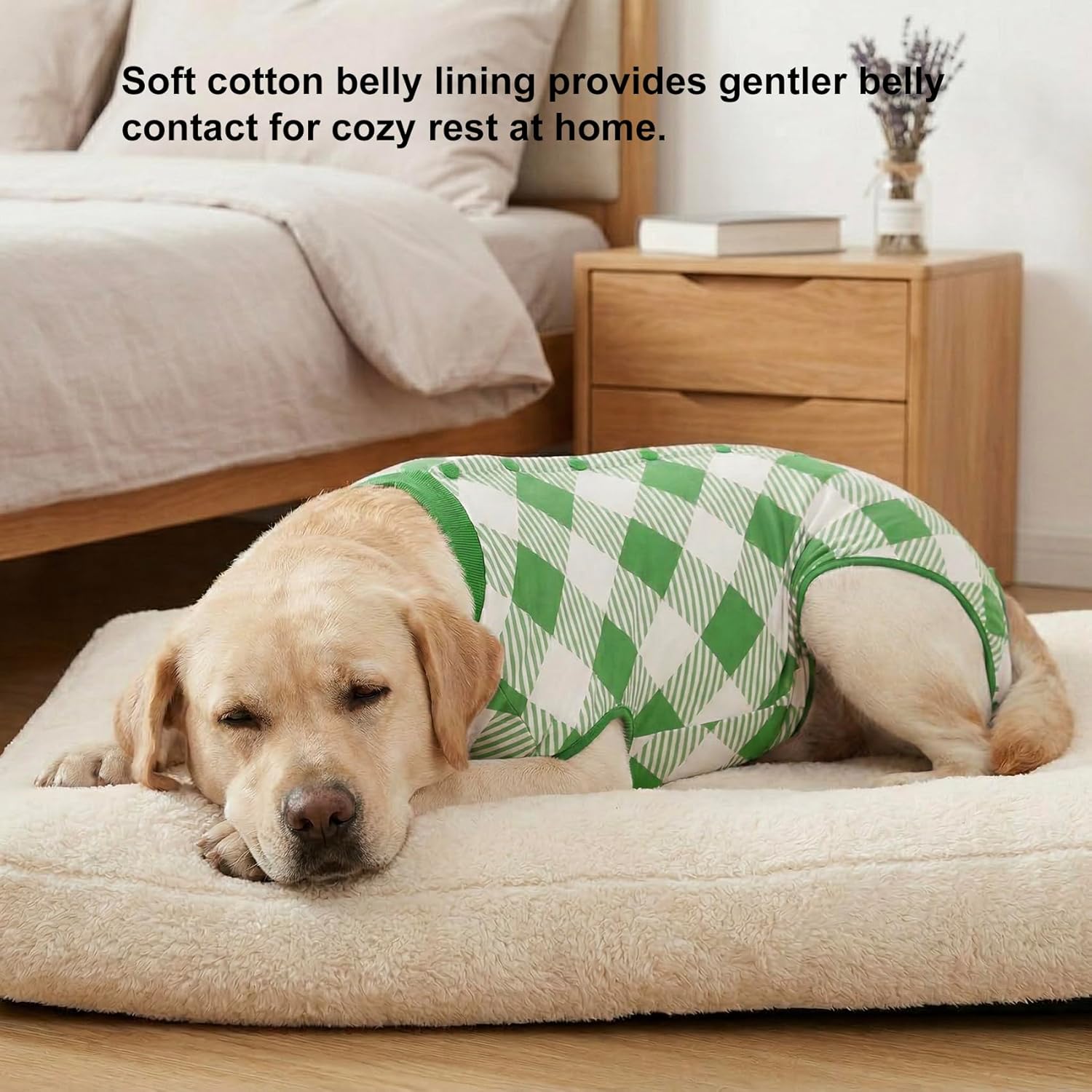 Green Plaid Dog Bodysuit